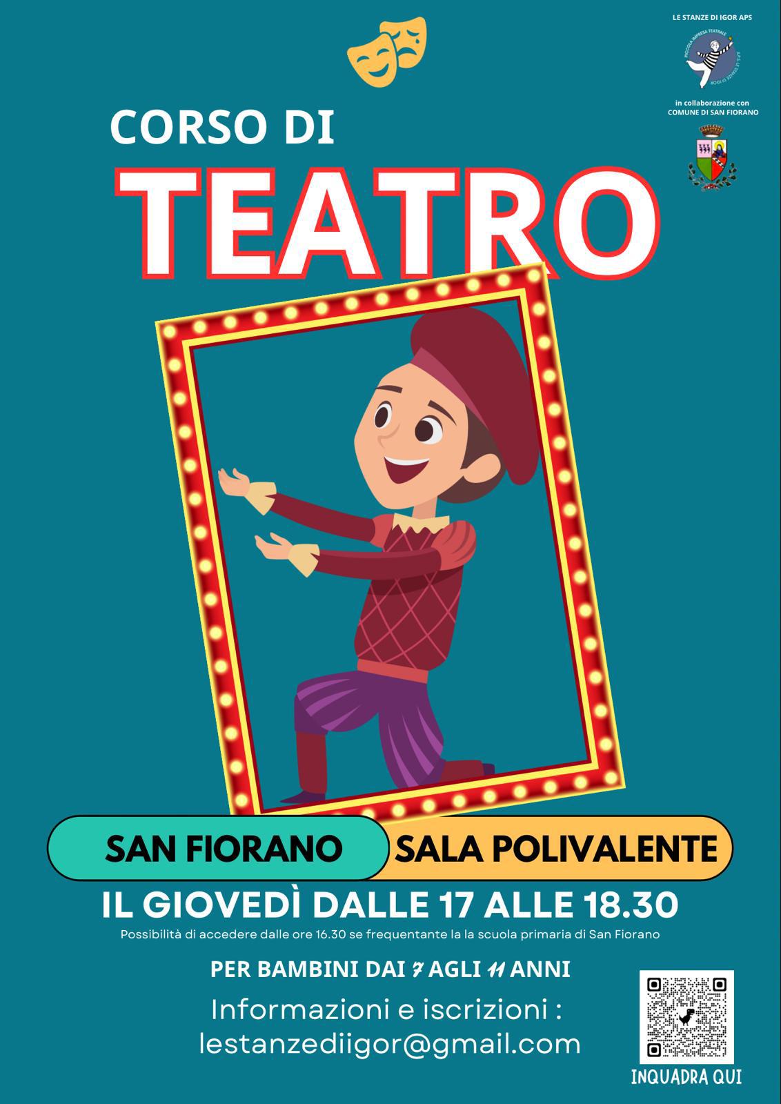 locandina corso di teatro