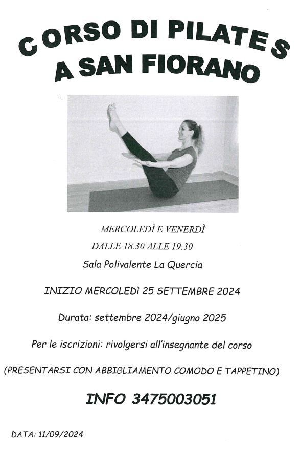 volantino pilates